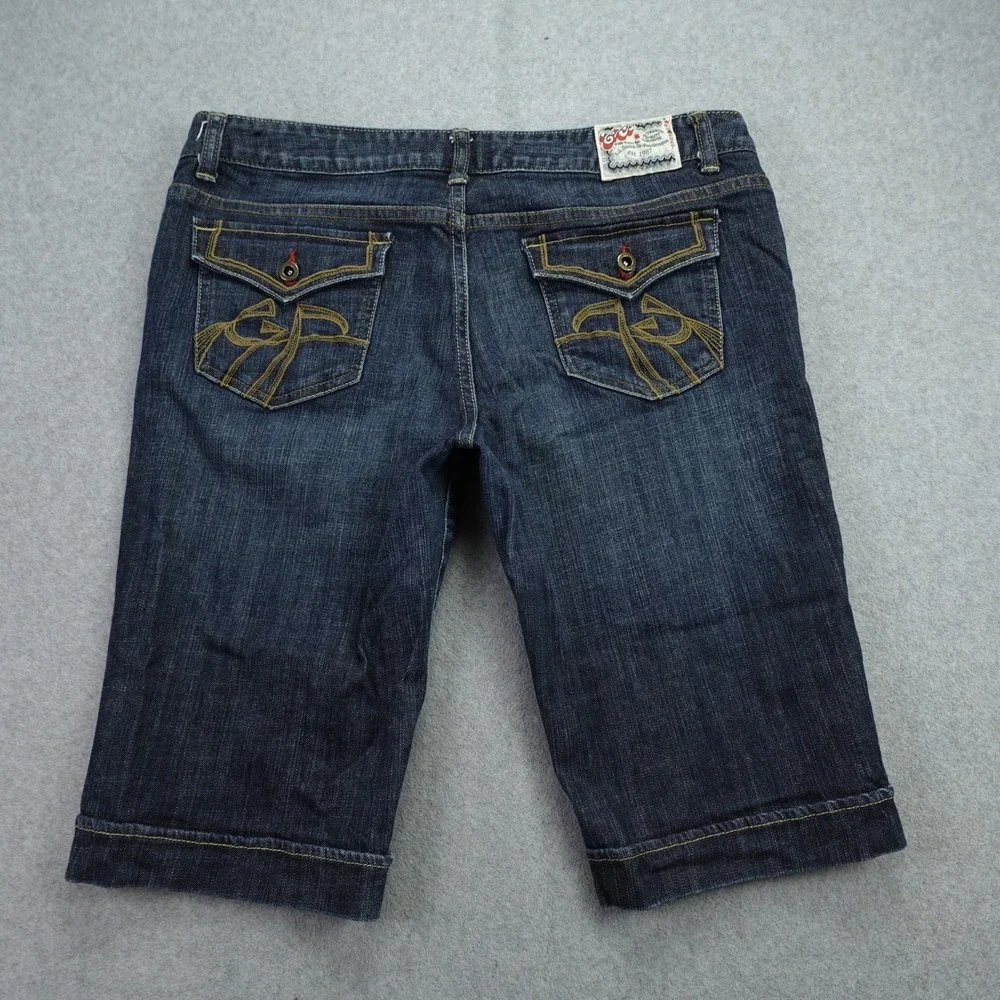 Chip and Pepper Shorts Womens Junior 13 Blue Glenbrook‎ Bermuda Denim Dark Wash